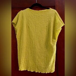 Zara Yellow Textured Top